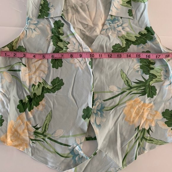 Tommy Bahama Silk Tie Front Top - Picture 3 of 5